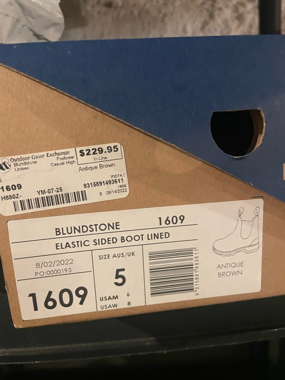 Blundstone 1609 antique brown size women’s 8 - Picture 6 of 6